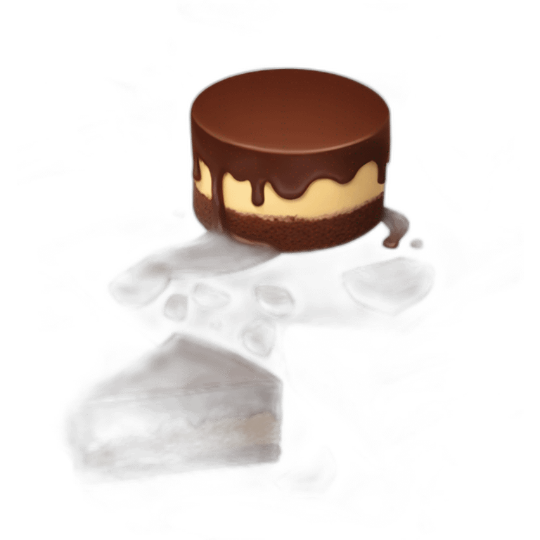 Chocolate cake emoji