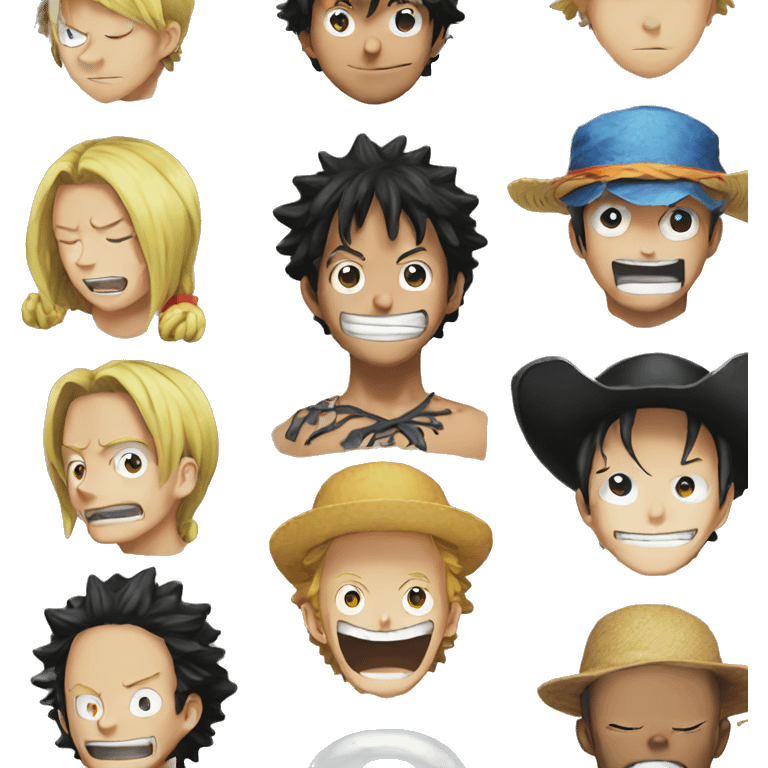 One piece anime emoji