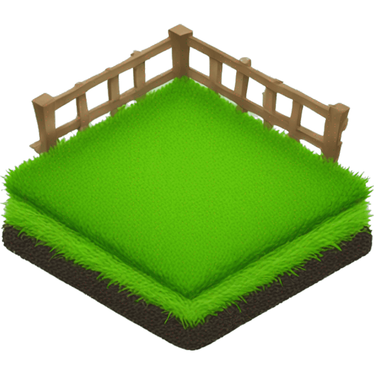 compact lawn icon with a foot over green lawn patch emoji