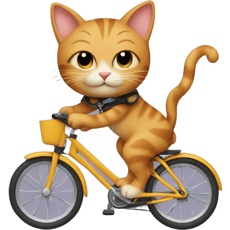 Cat on a bike emoji