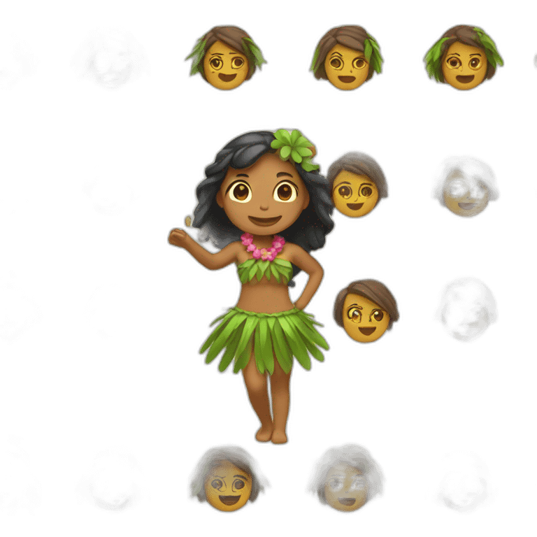 hula girl emoji