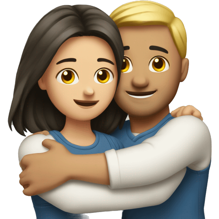 Hug couple emoji