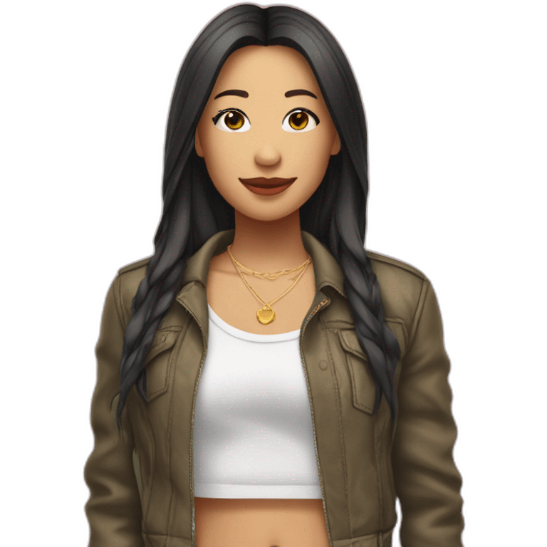 Aya Nakamura en tenue R&B emoji