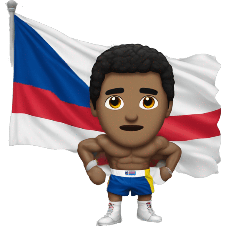 Rocky Balboa with a colombian flag emoji