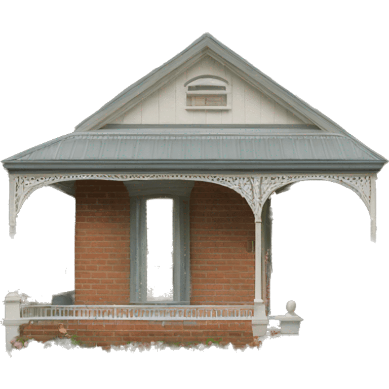 Classic Melbourne Terrace Cottage house emoji