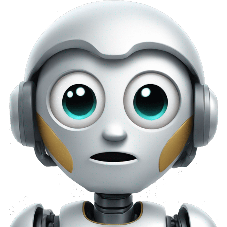 Extremely Cute FinTech Robot emoji