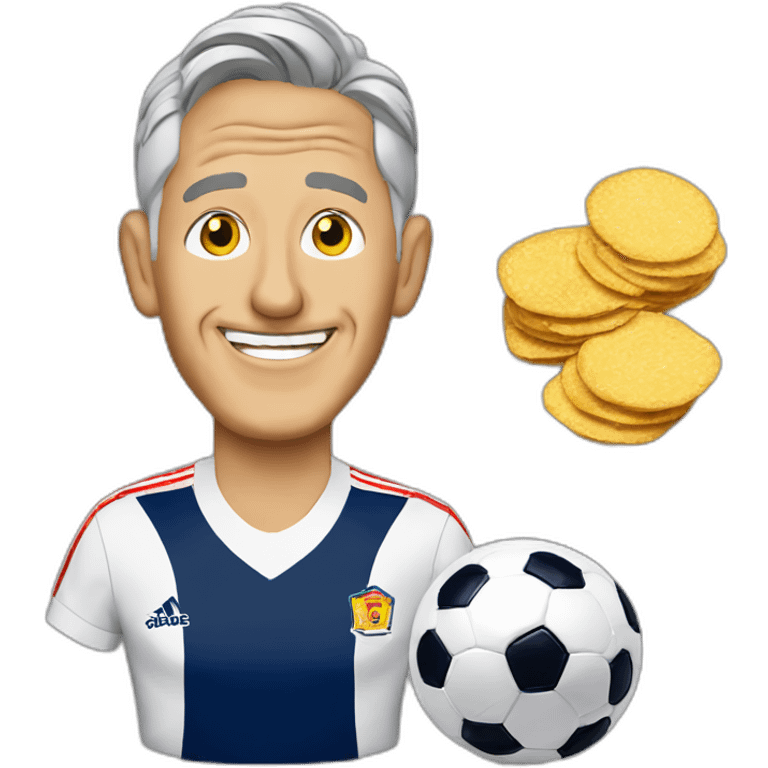 Gary Lineker, walkers crisps and a soccer ball emoji