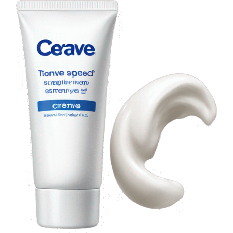 eye cream bottle with label cerave style  emoji