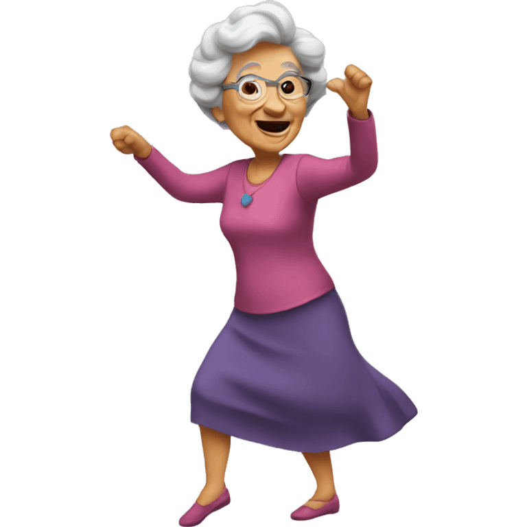 Gramma dancing emoji