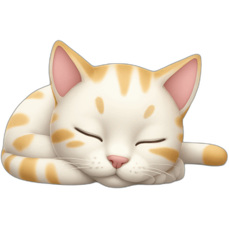 kitty sleeps emoji