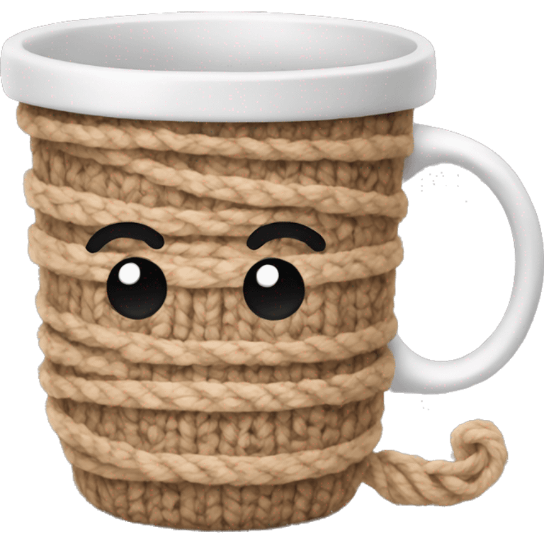 Yarn coffee cup emoji