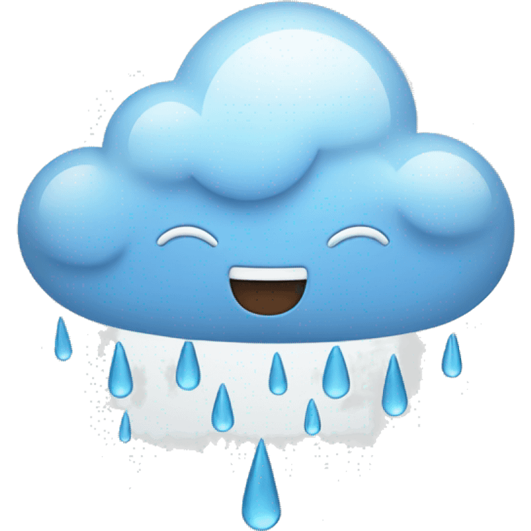 cloud with rain emoji