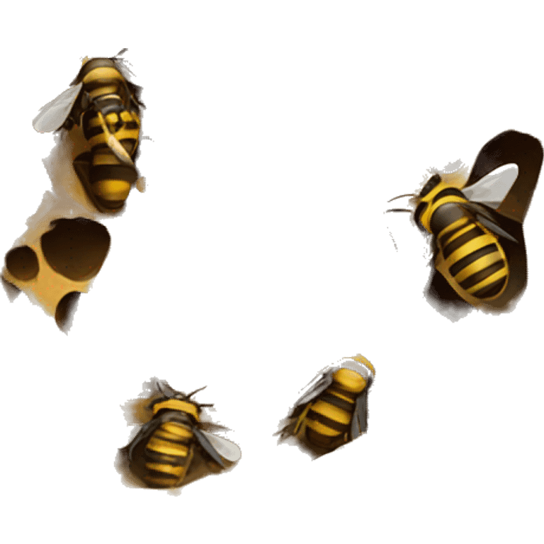 bees nest with bees and/or hornets emoji