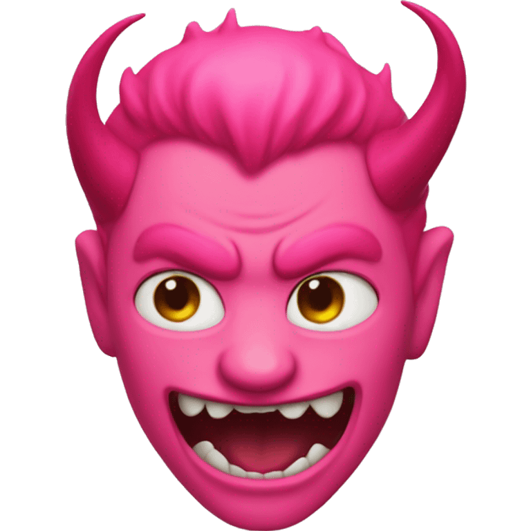 Pink devil emoji