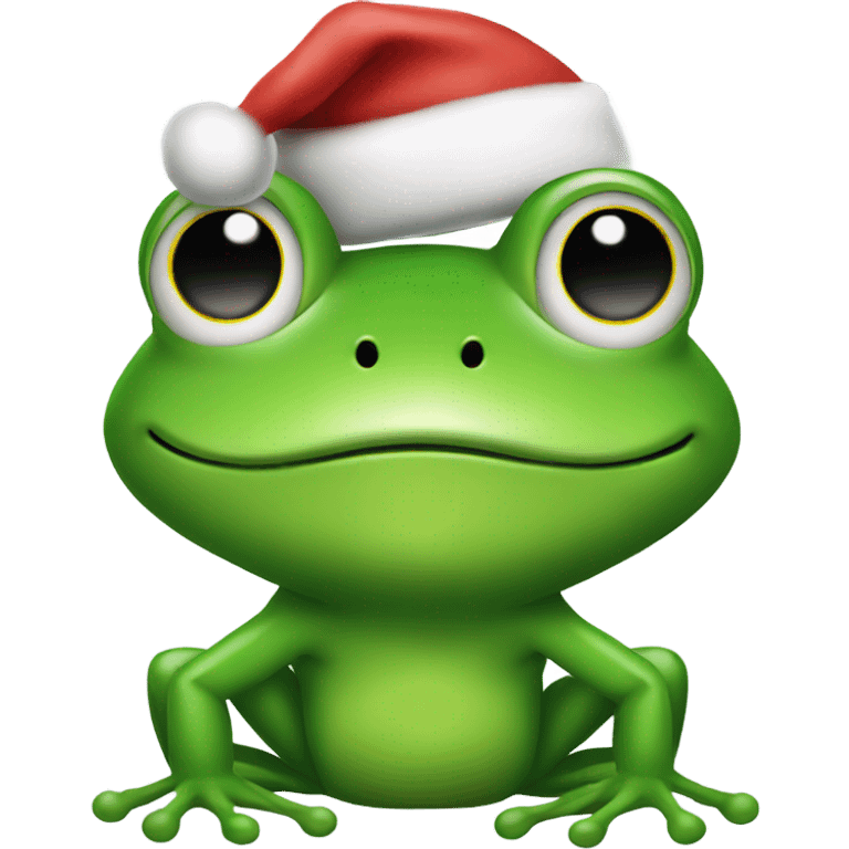 frog with santa hat emoji