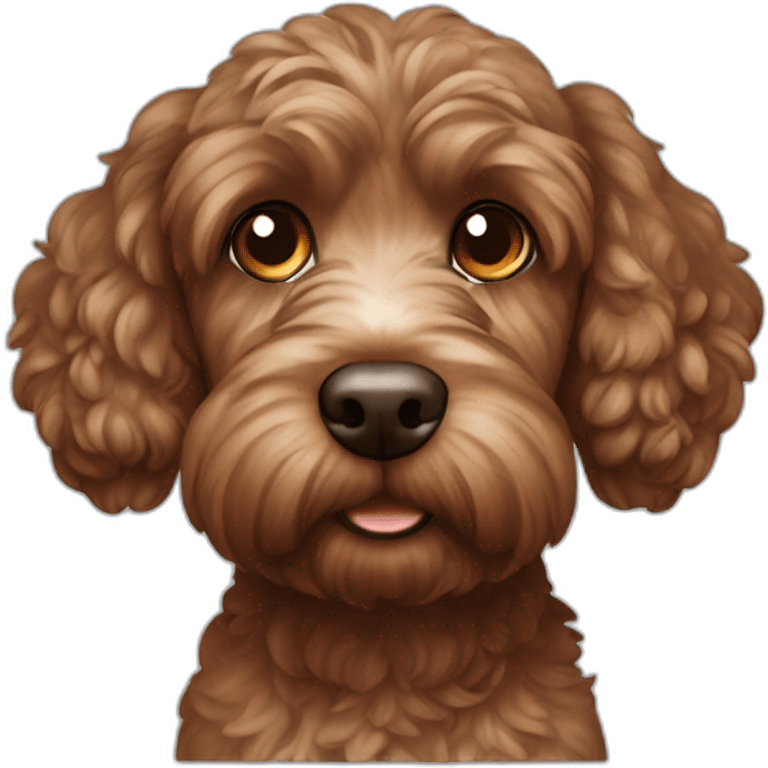 brown cockapoo emoji