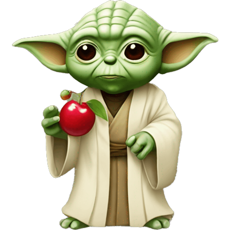 yoda with cherry emoji