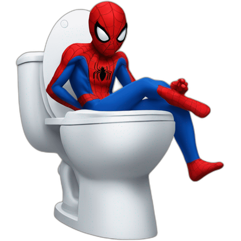 spiderman in toilet emoji