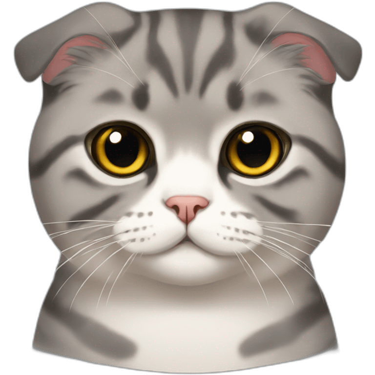 Scottish fold cat emoji