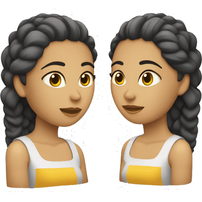 Mujer pelo rubio oscuro sin lentes, pelo corto emoji