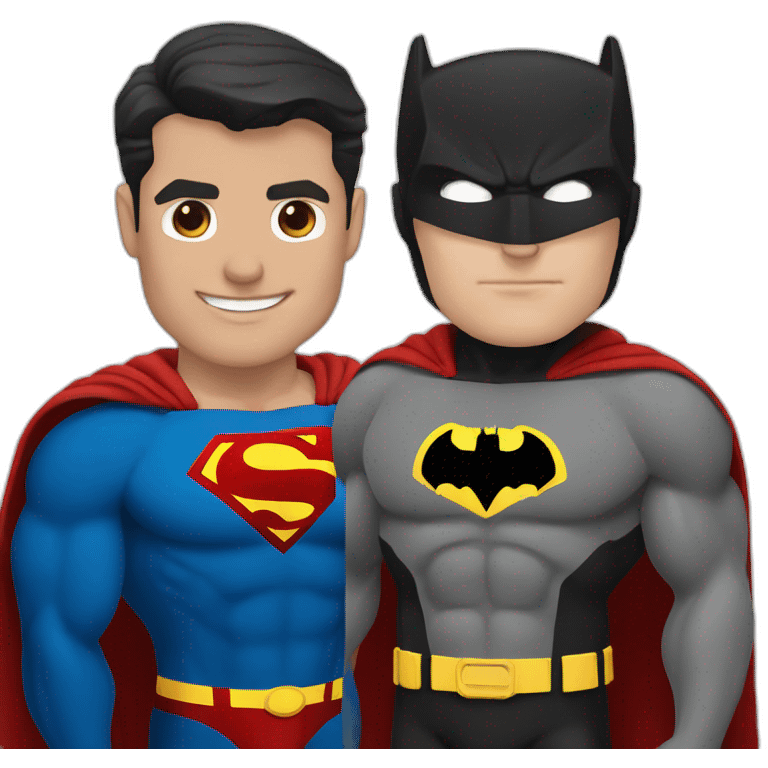 superman and batman emoji