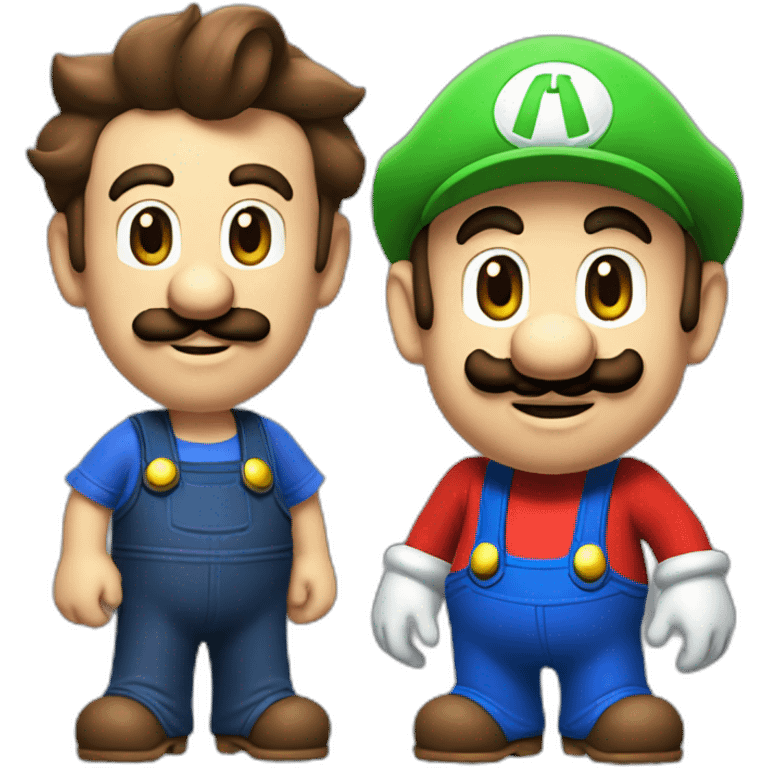 Mario and Luigi emoji