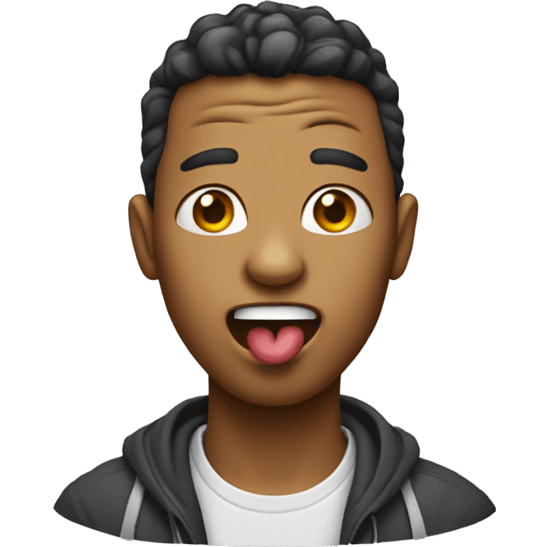 person with a tongue sticking out emoji