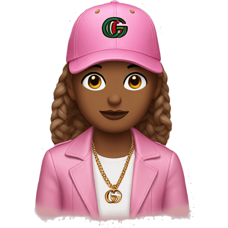 Single Pink gucci cap  emoji