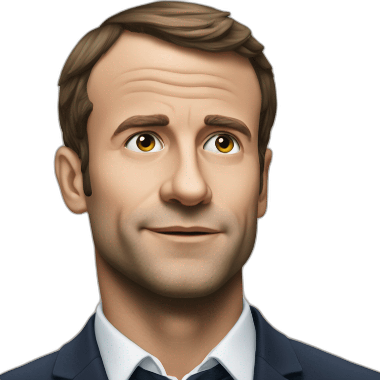 Macron qui dit parceque cest notre projet emoji