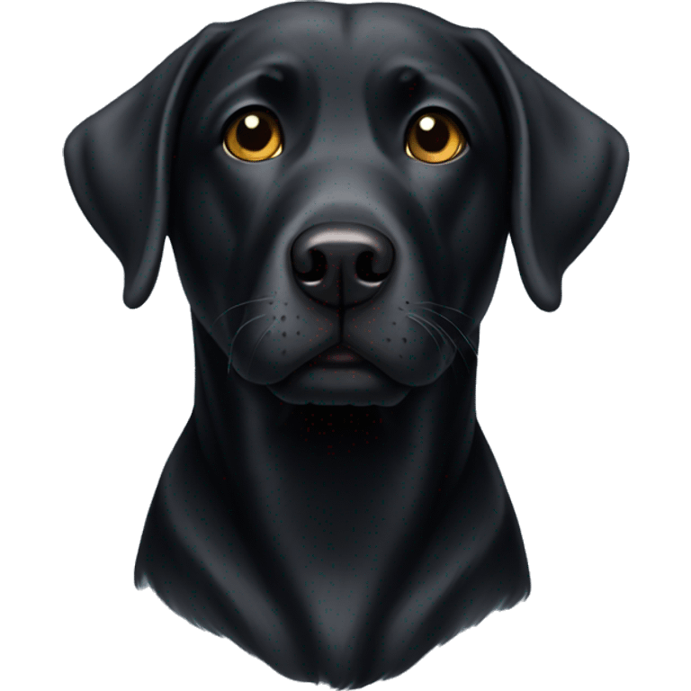 Black lab emoji