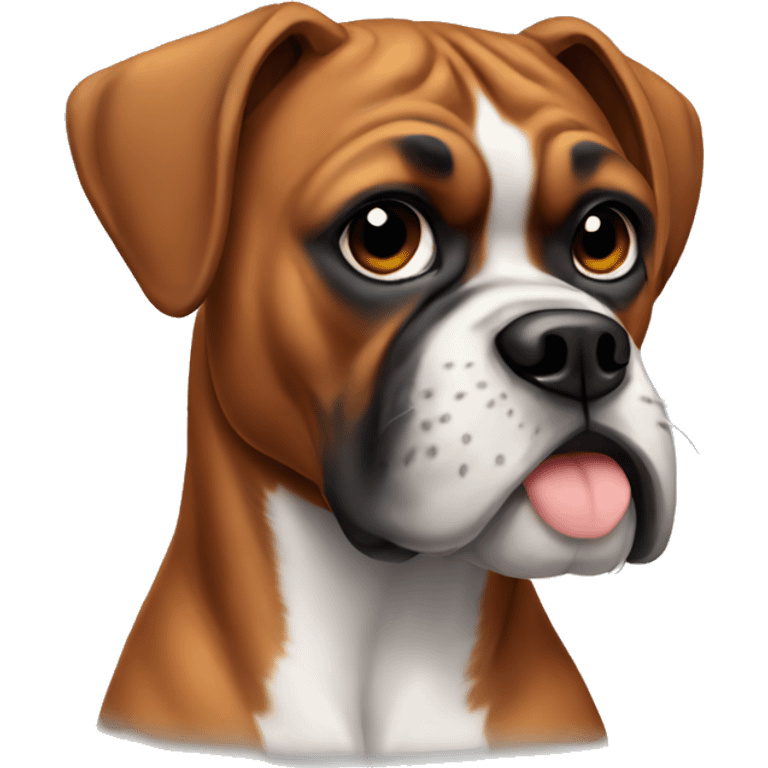 boxer dog  emoji