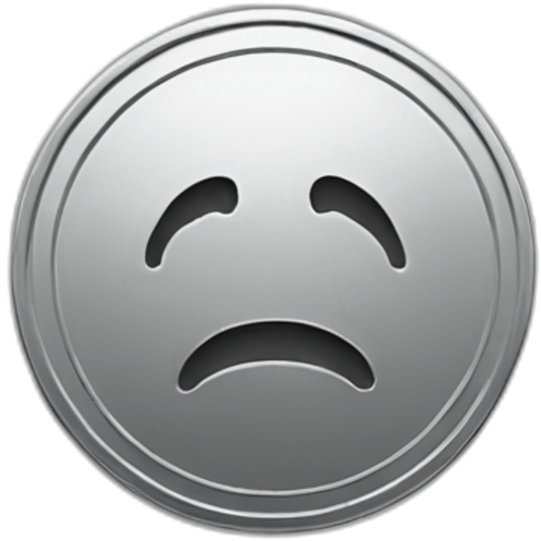 Coin empty emoji