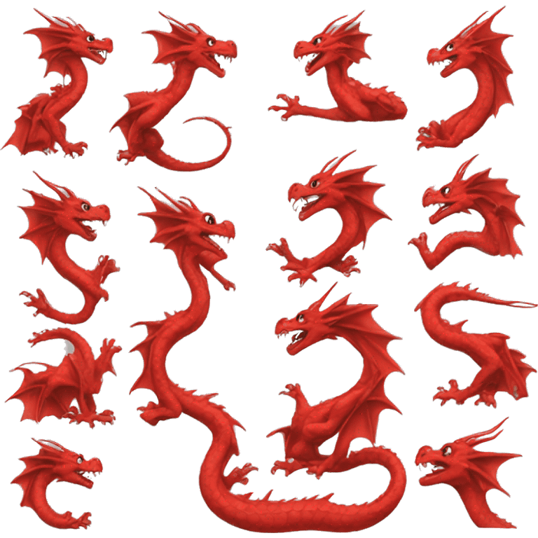 Dragon red emoji