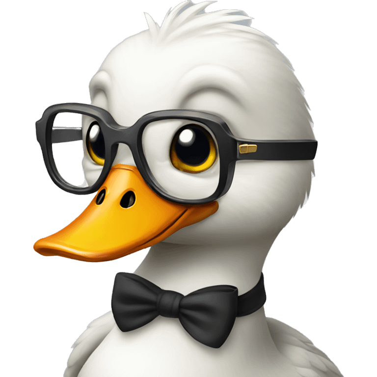 Duck glasses emoji