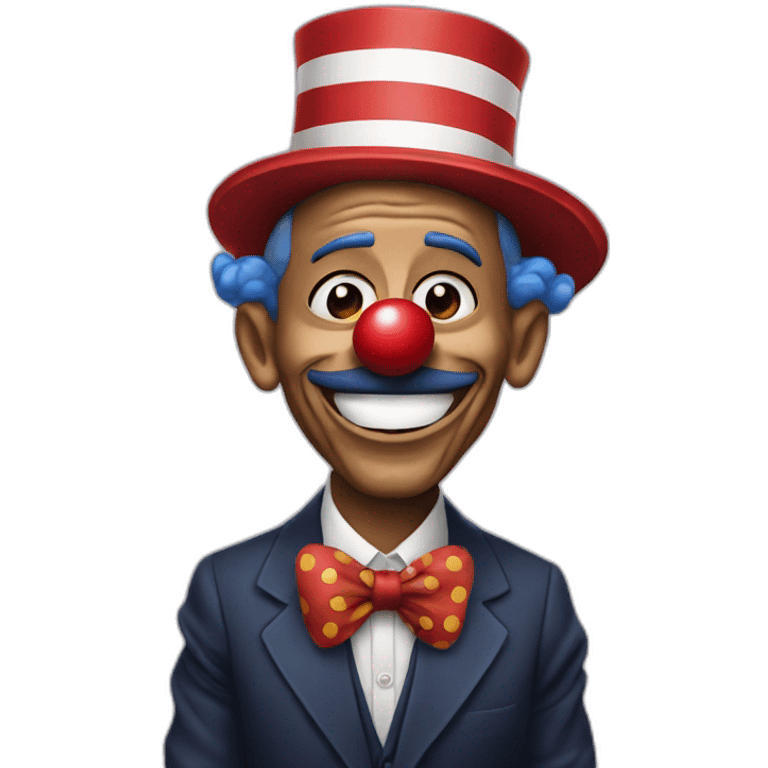 Obama as a clown emoji