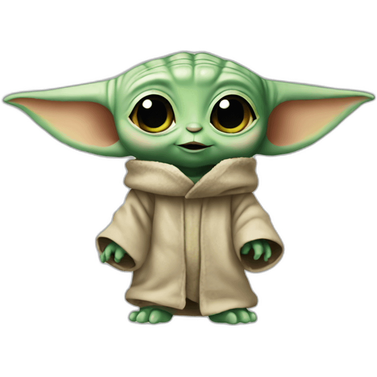 baby yoda waving emoji