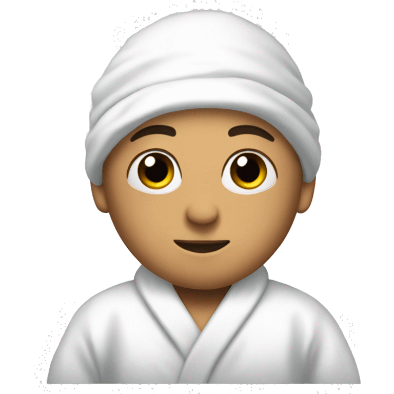 White Bathrobe emoji