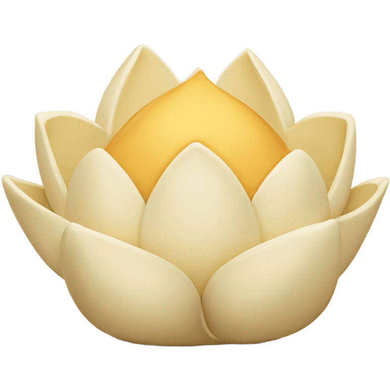 Cream lotus butter  emoji