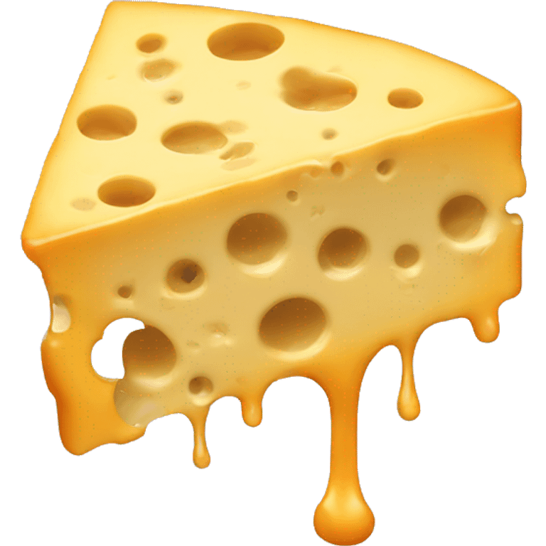 Drippy cheese emoji