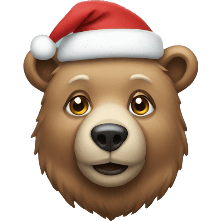 Christmas bear emoji