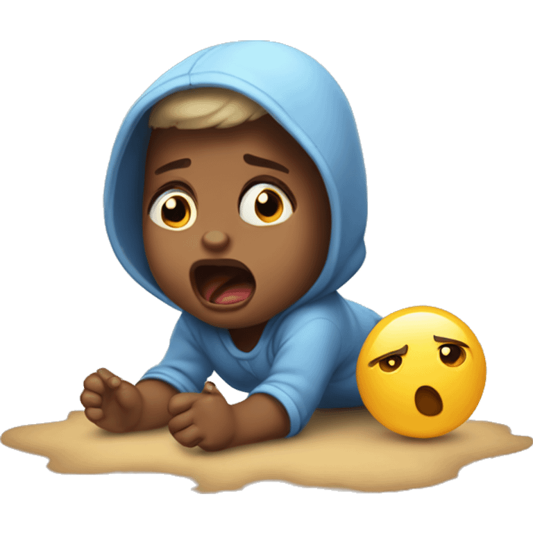 Toddler having a tantrum  emoji