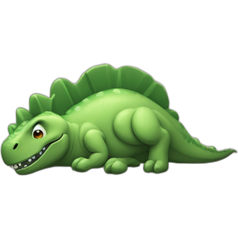 Dinosaur sleeping emoji