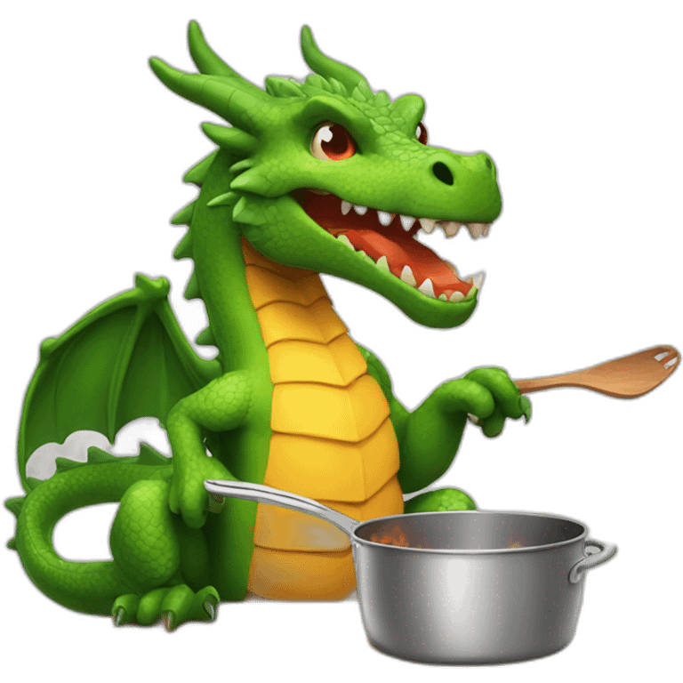 dragon cooking emoji