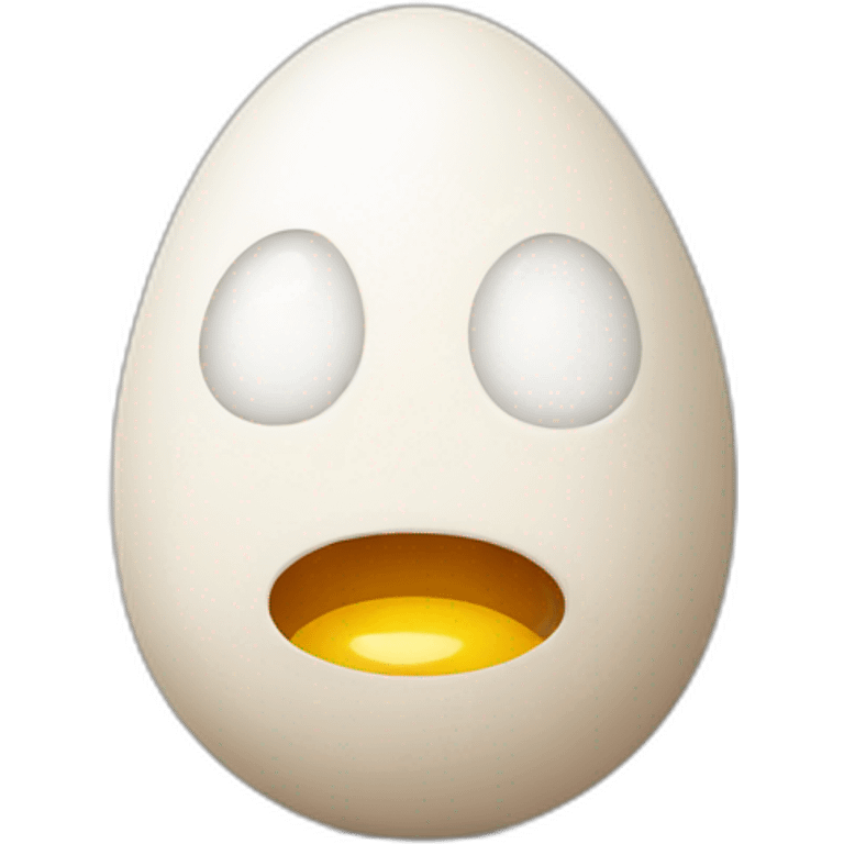 egg with face emoji