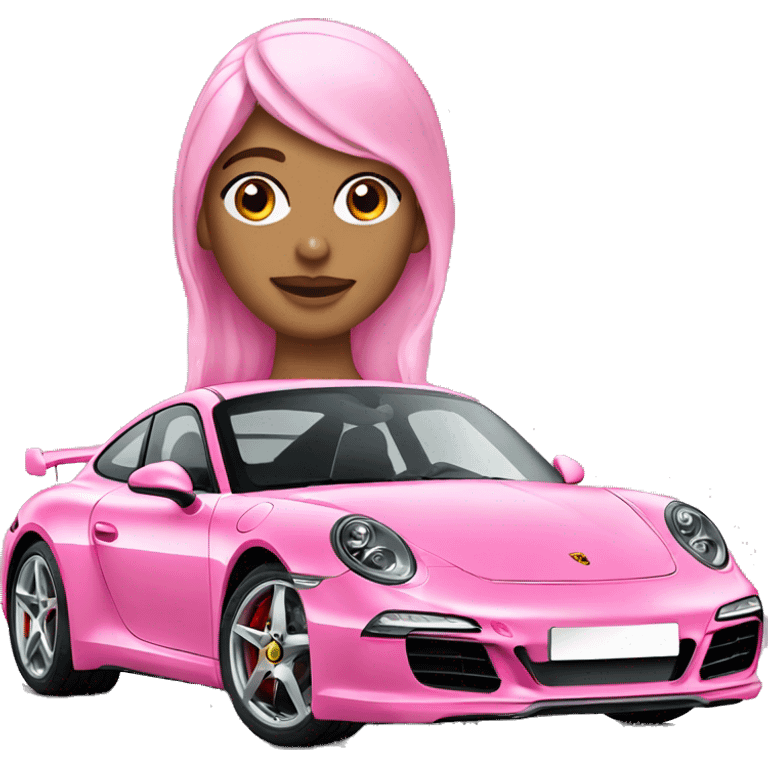 Pink ￼ Porsche emoji