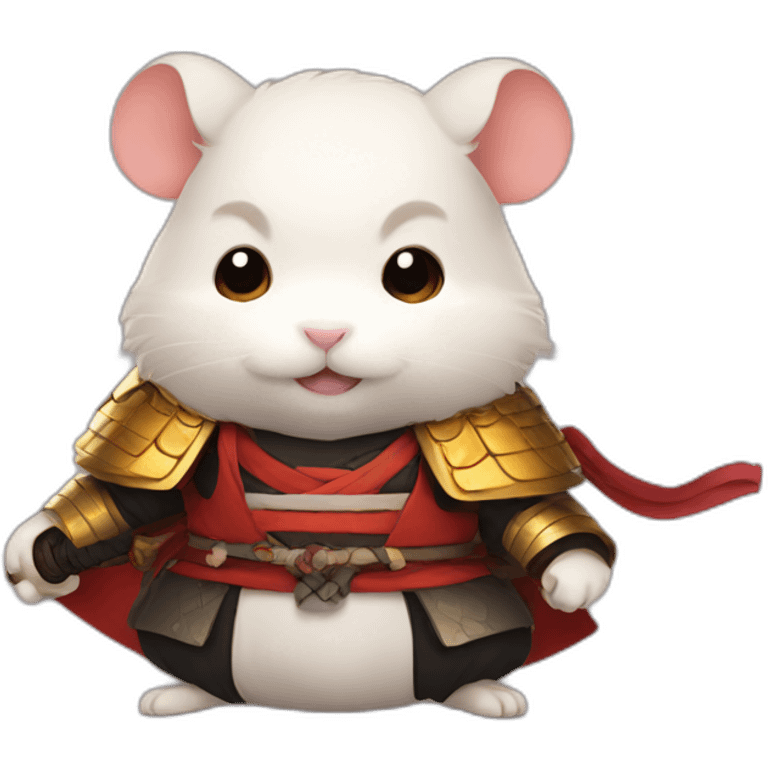 Fire samurai hamster emoji