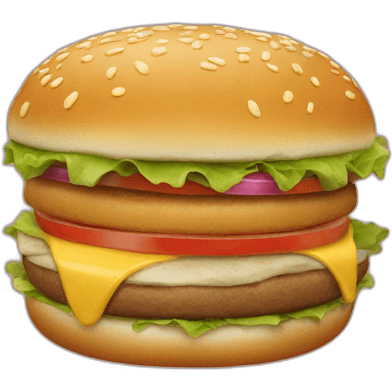 Un burger de chat emoji