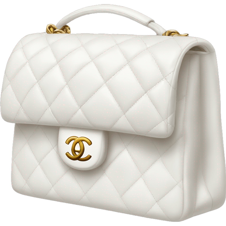 White Chanel bag emoji