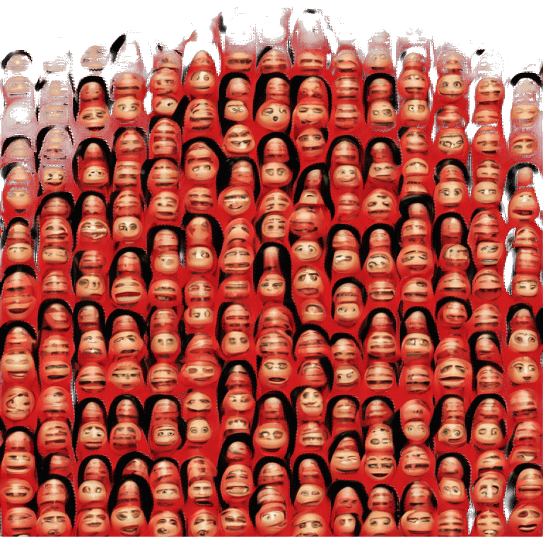 Yayoi Kusama red hair emoji