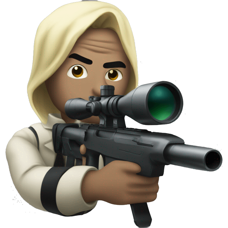 hitman with sniper emoji